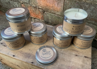 Soy wax tin candle