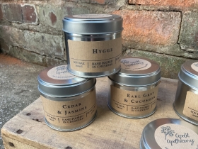 Soy wax tin candle